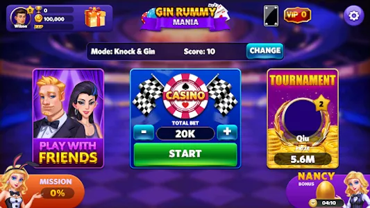 Gin Rummy Mania screenshot 0