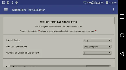 PH Tax Info and Calculator screenshot 4