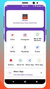 Sosmed - All In One Status Sav screenshot 1
