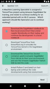 AWS ML Exam Practice screenshot 5