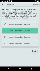 AWS ML Exam Practice screenshot 6
