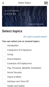 Employment Law Application screenshot 2