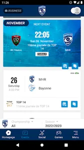 Montpellier Herault Rugby screenshot 1