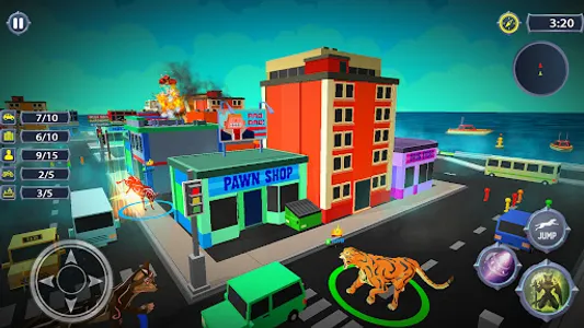 Tiger Rampage: 3D Tiger Games screenshot 12