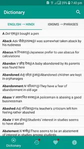 Best English To Hindi Dictiona screenshot 0