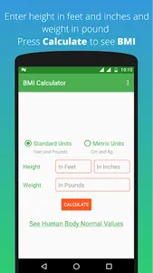 BMI Calculator screenshot 0