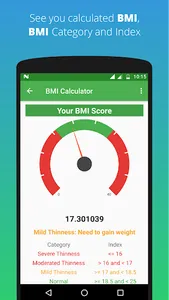 BMI Calculator screenshot 2