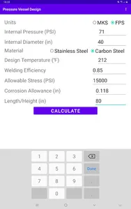 Pressure Vessel Design screenshot 4