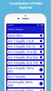 Constitution India Hin Eng Guj screenshot 6