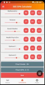SEE GPA Calculator screenshot 1