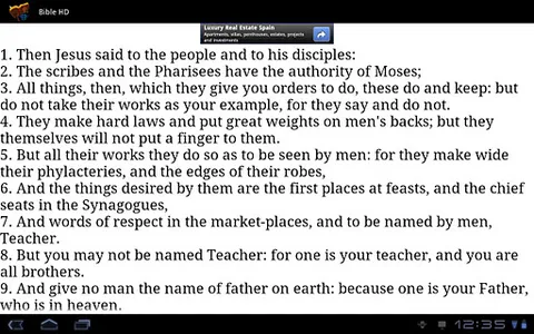 Bible HD for Tablets screenshot 2