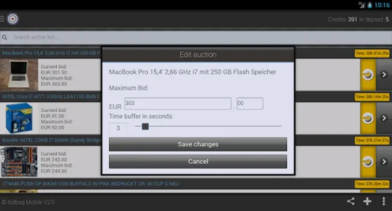 Auction bid sniper for eBay screenshot 6