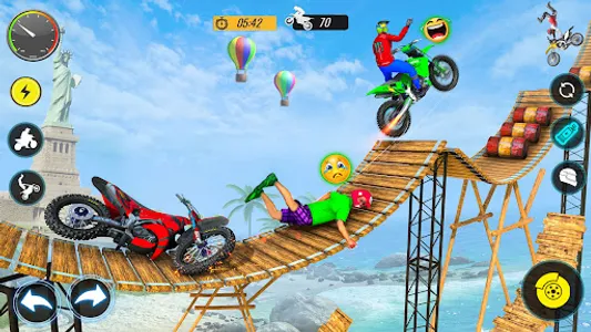 Bike Stunts Race Bike Games 3D screenshot 12