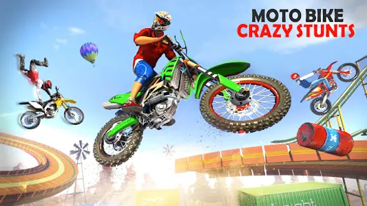 Bike Stunts Race Bike Games 3D screenshot 13