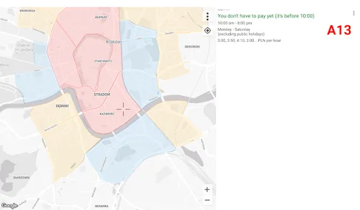 Parking zones in Krakow screenshot 10