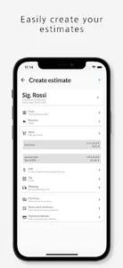 Easy estimates screenshot 2