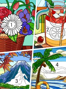 Coloring - color by number screenshot 10