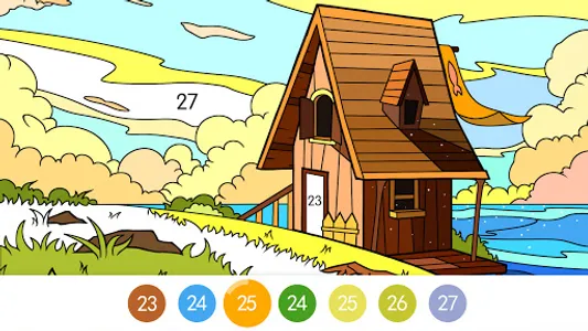 Coloring - color by number screenshot 12