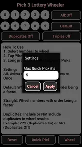 Pick 3 Lottery Wheeler screenshot 20