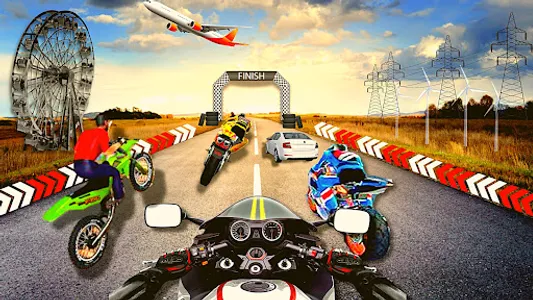 Moto bike driving scooter game screenshot 11