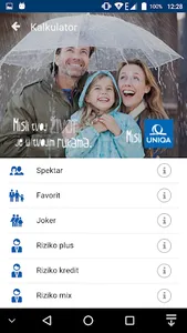UNIQA MNE kalkulator screenshot 1