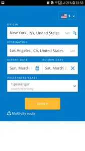 Flights online screenshot 0