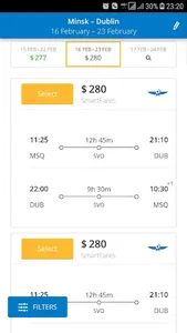 Flights online screenshot 1