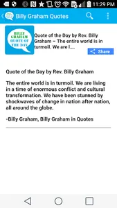 Billy Graham Quote of the Day screenshot 3