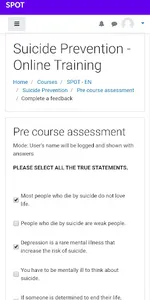 SPOT - Suicide Prevention Onli screenshot 1