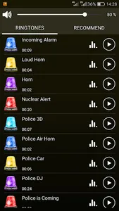 Loud Siren Ringtones screenshot 1