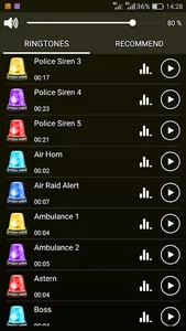 Loud Siren Ringtones screenshot 2