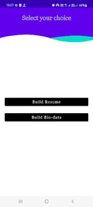 Biodata & Resume Builder screenshot 0