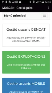 MOBGEN.CAT - Gestió guies screenshot 0