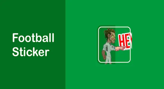 Cute Footballer Sticker screenshot 0
