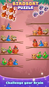 Bird Sort Puzzle - Color Fun screenshot 3