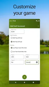 Wolf Golf Scorecard Pro screenshot 0