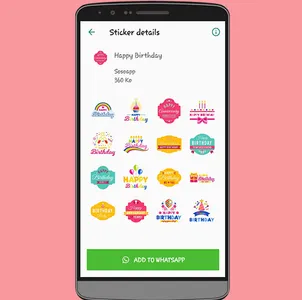 Happy Birthday Stickers - WASt screenshot 3