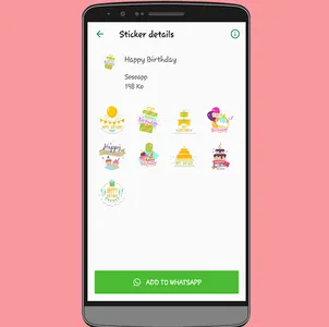 Happy Birthday Stickers - WASt screenshot 4