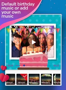 Happy birthday video maker screenshot 3