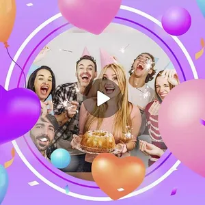 Happy birthday video maker screenshot 5