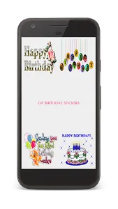 Gif Birthday Stickers screenshot 0