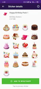 WASticker: Birthday Stickers screenshot 3