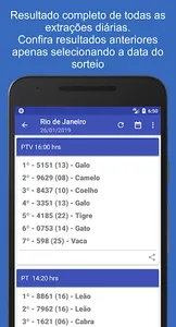 Bicho Certo - Resultados screenshot 2