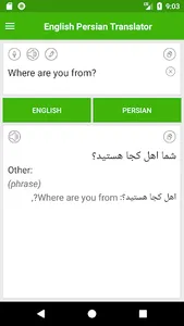 English Persian Translator screenshot 0