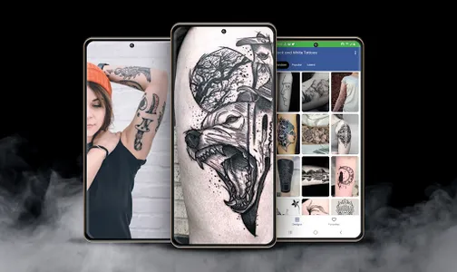 Black & White Tattoos Designs screenshot 0