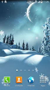 Winter Night Wallpaper screenshot 1