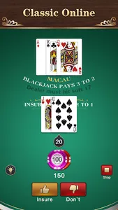 Blackjack: 21 Casino Card Game screenshot 0