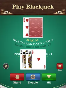 Blackjack: 21 Casino Card Game screenshot 11