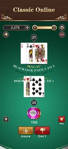 Blackjack: 21 Casino Card Game screenshot 5