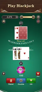 Blackjack: 21 Casino Card Game screenshot 6